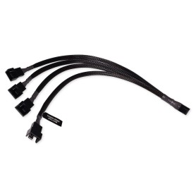 Y-Kabelsplitter 4-Pin auf 4x 4-Pin PWM, 30cm (schwarz) (18683)