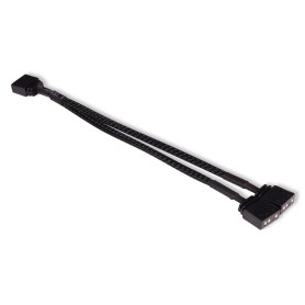 Y-Kabelsplitter aRGB 3-Pin auf 2x 3-Pin, 15cm (schwarz, inkl. Steckverbinder) (18704)