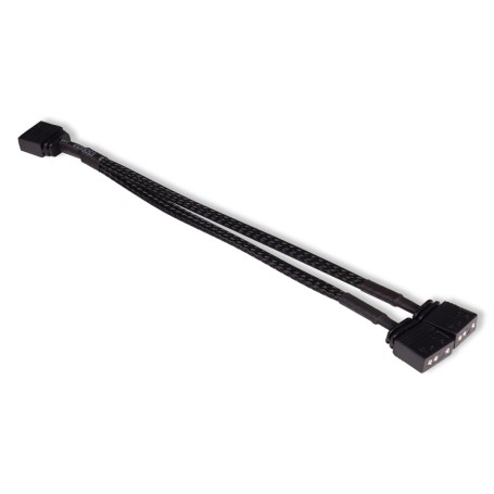 Y-Kabelsplitter aRGB 3-Pin auf 2x 3-Pin, 15cm (schwarz, inkl. Steckverbinder) (18704)