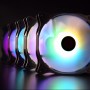 EOS 12 RBW ADD -2 120x120x25 (schwarz/transparent, 2 Stck, inkl. 8-Port Hub, Fernbedienung) (0R40B00215)