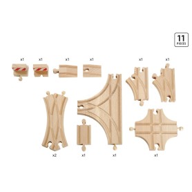 World Schienen- und Weichensortiment (holz) (33307)
