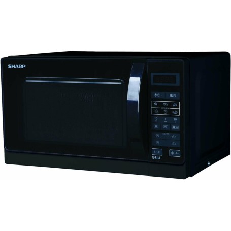 Sharp R-742BKW forno a microonde Nero Microonde con grill Superficie piana 25 L 900 W (18100111)
