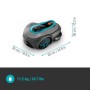Mhroboter smart SILENO free 1.200m Set (grau/trkis, Li-Ionen Akku, mit smart Gateway, LONA-Technologie) (19923-20)