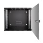 LogiLink W09B54B rack 9U Da parete Nero
