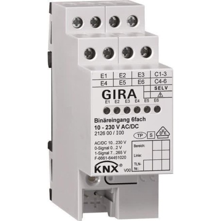 Binäreingang 6f. KNX 10-230V AC/DC 212600 (212600)