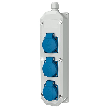 MENNEKES 96700 presa energia Tipo F Blu, Bianco