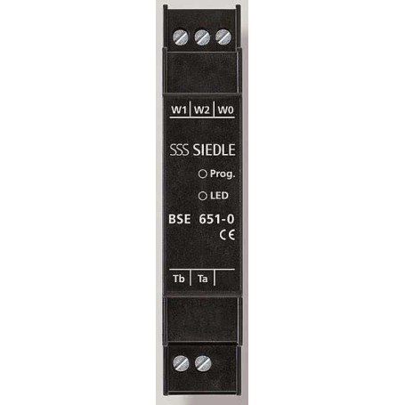 Siedle&Söhne Bus-Schalt-Einheit Schwarz Hutschiene BSE 651-0 (210007486-00)