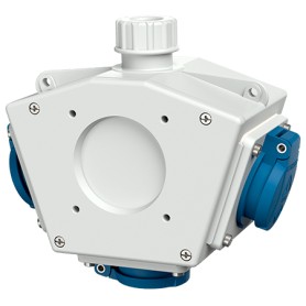 MENNEKES 92798 presa energia Tipo F Blu, Bianco