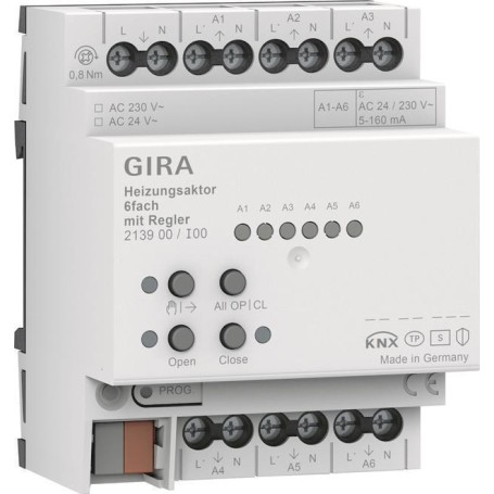 GIRA 213900 Heizungsaktor 6f Regler OneK (213900)