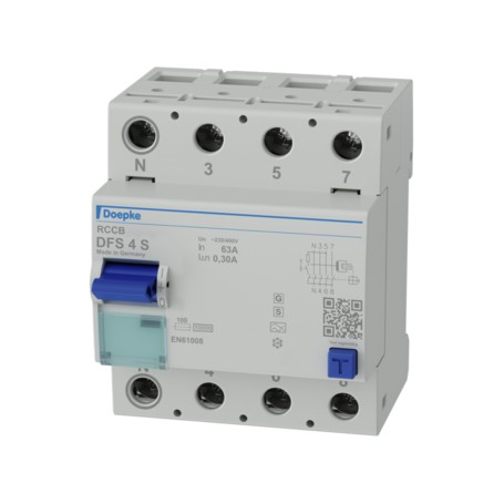 Doepke DFS 4 063-4/0,30-A S interruttore automatico Dispositivo a corrente residua Tipo A (09146905)