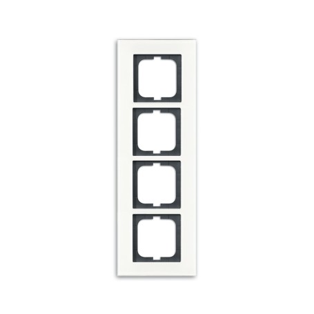 Busch-Jaeger 1754-0-4445 Placca copripresa e copri interruttori Nero, Bianco (2CKA001754A4445)