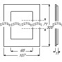 Busch-Jaeger 1754-0-4445 Placca copripresa e copri interruttori Nero, Bianco (2CKA001754A4445)