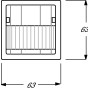 Busch-Jaeger 6122 / 02-84 Cablato Parete Bianco (2CKA006132A0262)