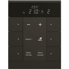 Busch-Jaeger HVAC-Slave-Gerät 6fach, BE, sw, matt SBS/U6.0.11-885 (2CKA006330A0034)