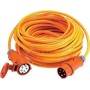 AS Schwabe Strom Verlängerungskabel [ CEE-Stecker - CEE-Kupplung] 16 A Orange 25.00 m 59625 (59625)