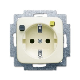 Busch-Jaeger 3116-0-0659 presa energia CEE 7/3 Argento, Bianco (2CKA003116A0659)