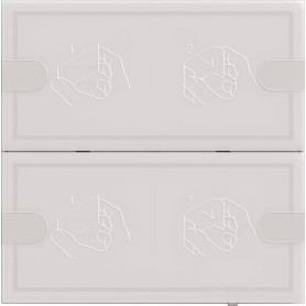 Gira KNX Tastsensor 4 Komfort 2f TS4 ws 5002003 (5002003)