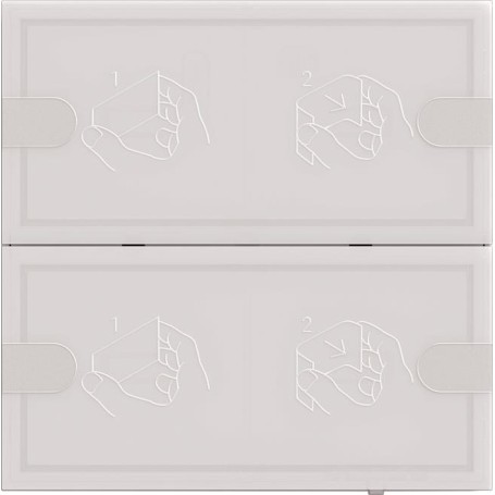 Gira KNX Tastsensor 4 Komfort 2f TS4 ws 5002003 (5002003)