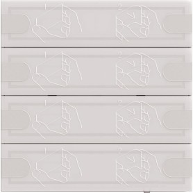 Gira KNX Tastsensor 4 Komfort 4f TS4 ws 5004003 (5004003)
