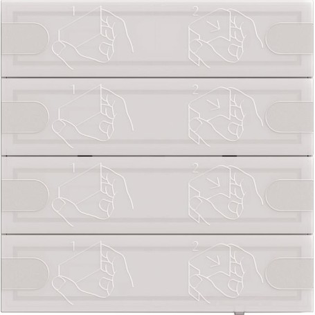 Gira KNX Tastsensor 4 Komfort 4f TS4 ws 5004003 (5004003)