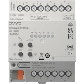 Jung KNX Heizungsaktor 6fach 36006 1S R m.Regler 1 (360061SR)