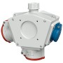 MENNEKES 92916 presa energia CEE 7/3 + Type F Blu, Rosso, Bianco