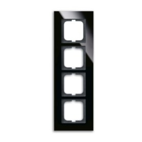 Busch-Jaeger 1724-825 Placca copripresa e copri interruttori Nero (2CKA001754A4325)