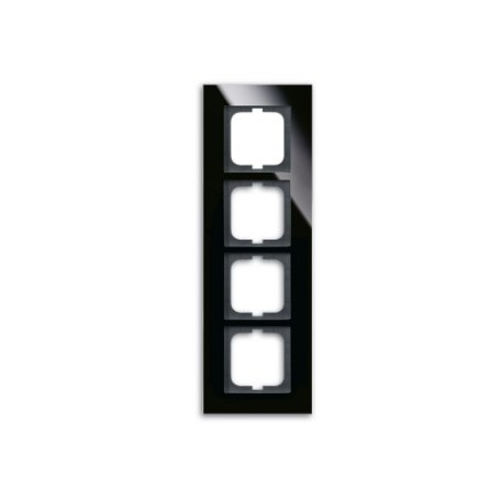 Busch-Jaeger 1724-825 Placca copripresa e copri interruttori Nero (2CKA001754A4325)