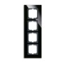 Busch-Jaeger 1724-825 Placca copripresa e copri interruttori Nero (2CKA001754A4325)