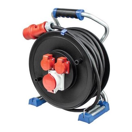as - Schwabe 22655 Kabeltrommel Schwarz CEE-Stecker 16 A 5polig (22655)