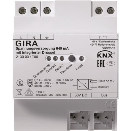 GIRA 213000 Spannungsversorgung 640mA Drossel KNXREG (213000)