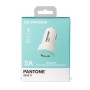 Celly PT-DC1USBL Caricabatterie per dispositivi mobili Ciano, Bianco Auto (PT-DC1USBL)