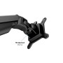 Multibrackets 7174 supporto da tavolo per Tv a schermo piatto 81,3 cm (32") Morsa Nero (MB7093)