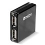 Lindy 42742 hub di interfaccia 480 Mbit/s Nero (42742)