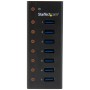 StarTech.com HUB USB 3.0 a 7 porte con case metallico - Perno e concentratore USB 3.0 desktop/montabile a parete (ST7300U3M)