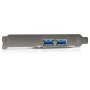 StarTech.com Scheda Espansione PCI Express USB 3.0 a 4 porte - 2 interne, 2 esterne - Adattatore PCIe alimentato S (PEXUSB3S2EI)