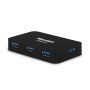 Hamlet Hub Usb 3.0 a 4 porte 5 Gbps con alimentatore (XHUB430BKPW)