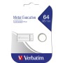 Verbatim Metal Executive - Memoria USB da 64 GB - Argento (98750)