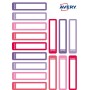 Avery RESMI30F-UK etichetta autoadesiva Rettangolo con angoli arrotondati Permanente Rosa, Porpora 30 pz (RESMI30F-UK)
