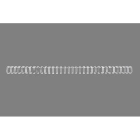 GBC Spirali metalliche WireBind bianche 8 mm (100) (RG810570)