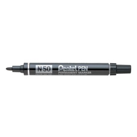 Pentel N 50 marcatore permanente Tipo di punta Nero 12 pz (N50-A)