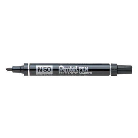 Pentel N 50 marcatore permanente Tipo di punta Nero 12 pz (N50-A)