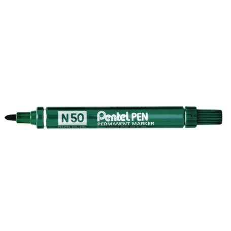 Pentel N 50 marcatore permanente Tipo di punta Verde 12 pz (N50-D)
