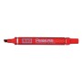 Pentel N 60 marcatore permanente Punta smussata Rosso 12 pz (N60-B)
