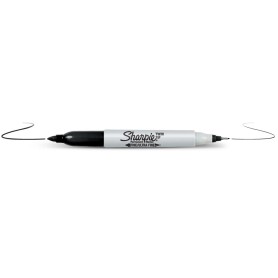 Sharpie Twin Tip marcatore permanente Punta sottile Nero 12 pz (S0811100)
