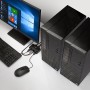 Lindy 42344 switch per keyboard-video-mouse (kvm) Montaggio rack Nero (42344)