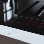 ASKO HIH 3843 FB1 Piano induzione e cappa integrata, 80 cm, 2 zone bridge, nero - installazione a filo e appoggio (HIH3843FB1)