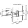 Link Accessori LKBR45 Supporto TV a parete 2,54 m (100") Nero (LKBR45)