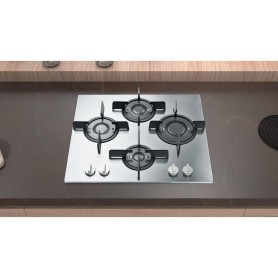 Hotpoint FTGHL 641 D/IX/HA piano cottura Acciaio inossidabile Da incasso 60 cm Gas 4 Fornello(i) (FTGHL641D/IX/HA)