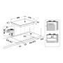 Hotpoint FTGHL 641 D/IX/HA piano cottura Acciaio inossidabile Da incasso 60 cm Gas 4 Fornello(i) (FTGHL641D/IX/HA)